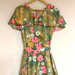 Vintage 70s Floral Gown
